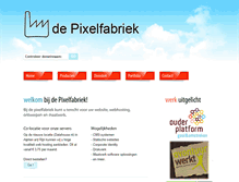 Tablet Screenshot of depixelfabriek.nl